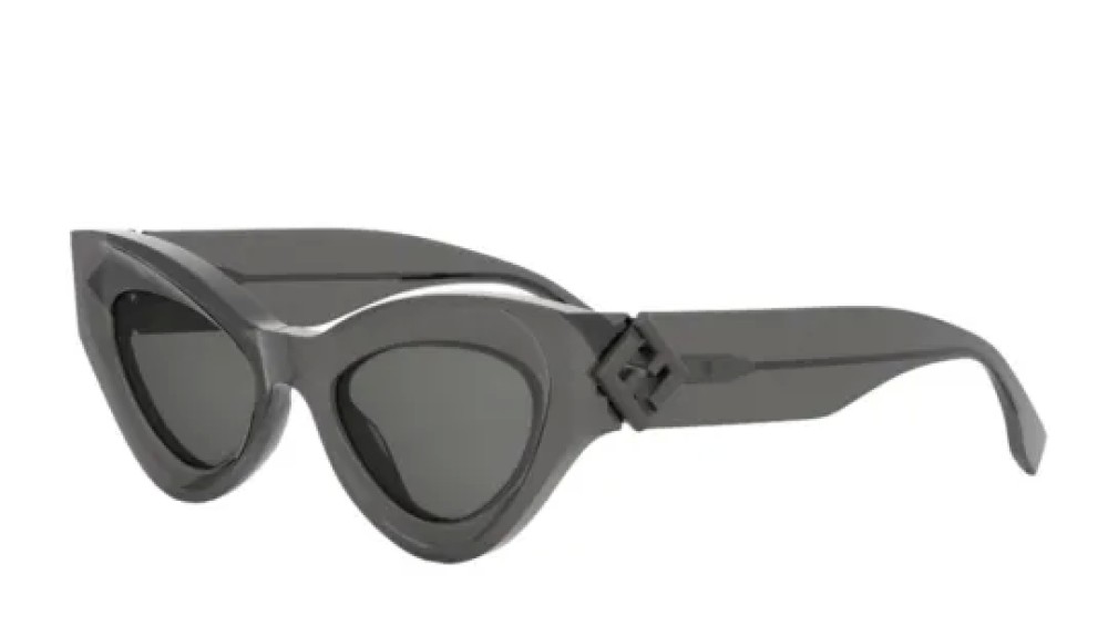 Fendi FE40146I - 20A - 52 Lunettes de soleil Gris Œil de chat