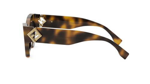Fendi FE40146I - 53N - 52 Lunettes de soleil Havanna Cat Eye