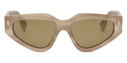 Fendi FE40163U - 59E - 54 Lunettes de soleil Marron Œil de chat