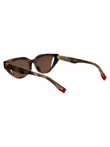 Fendi FE40009I - 56E - 52 Lunettes de soleil Havane foncé Œil de chat