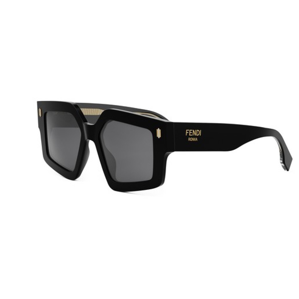 Fendi FE40162F - 01A - 54 Lunettes de soleil Black Square