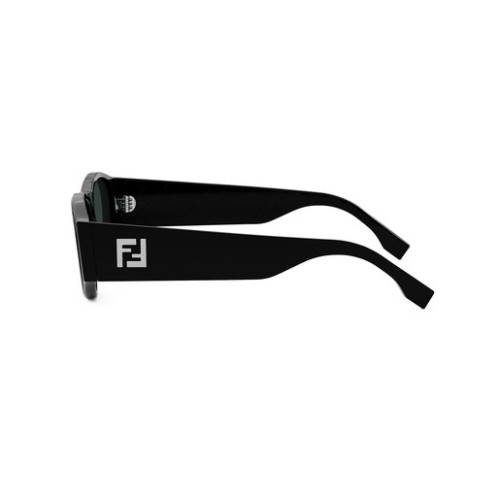 Fendi FE40158I - 01N - 55 Lunettes de soleil Noir Ovale