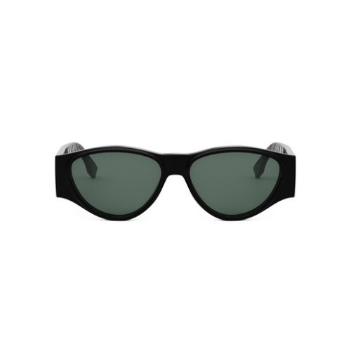 Fendi FE40158I - 01N - 55 Lunettes de soleil Noir Ovale