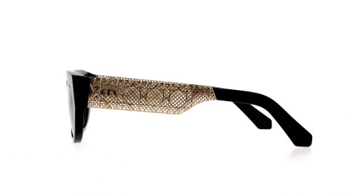 Dior DIORÉSILLE B1I - 10A0 - 53 Lunettes de soleil Noir, Or Œil de chat