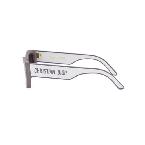 Dior DIORPACIFIC S2U - 62G1 - 53 Lunettes de soleil Violet brillant, Blanc Angulaire