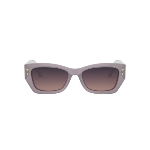 Dior DIORPACIFIC S2U - 62G1 - 53 Lunettes de soleil Violet brillant, Blanc Angulaire