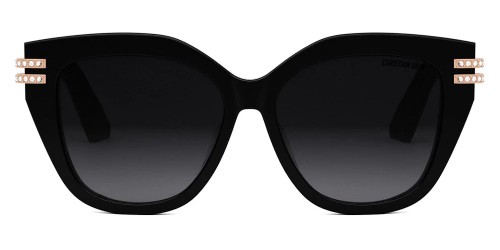 Dior CDIOR B4F - 10A1 - 56 Lunettes de soleil Noir Coussin arrondi
