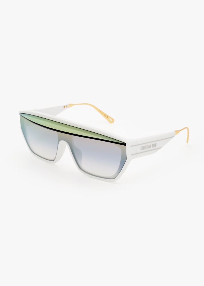 Dior DIORCLUB M7U - 51A5 - 141 Lunettes de soleil Blanc Bouclier