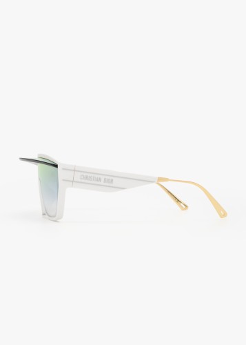 Dior DIORCLUB M7U - 51A5 - 141 Lunettes de soleil Blanc Bouclier