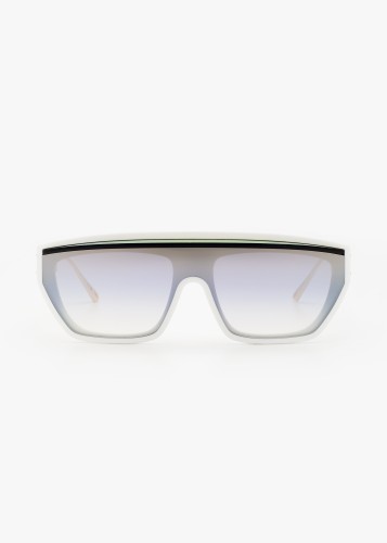 Dior DIORCLUB M7U - 51A5 - 141 Lunettes de soleil Blanc Bouclier