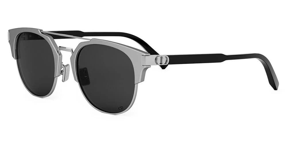 Dior CD ICON R1U ALUMINUM - F1A0 - 53 Lunettes de soleil Argent Pantó / Arrondi