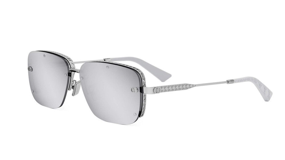 Dior NEODIOR S4U - F0A4 - 58 Lunettes de soleil Argent Angulaire