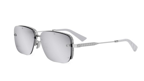 Dior NEODIOR S4U - F0A4 - 58 Lunettes de soleil Argent Angulaire