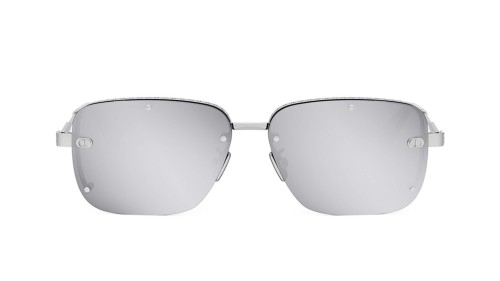 Dior NEODIOR S4U - F0A4 - 58 Lunettes de soleil Argent Angulaire