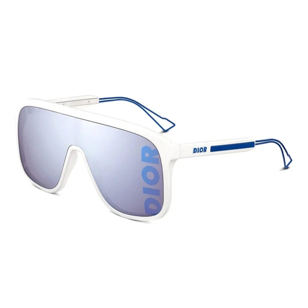 Dior DIORFAST M1I - 95B7 - 136 Lunettes de soleil Blanc Oversize (Surdimensionné)