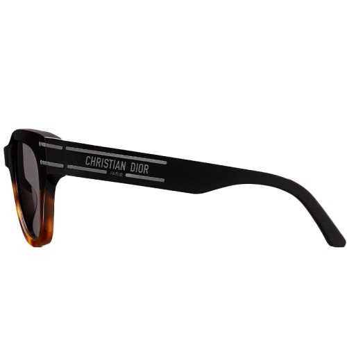 Dior DIORSIGNATURE B4I - 18A0 A - 52 Lunettes de soleil Noir-havane Angulaire