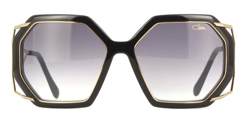 Cazal 8505 - 004 - 57 Lunettes de soleil Noir, Or Angulaire