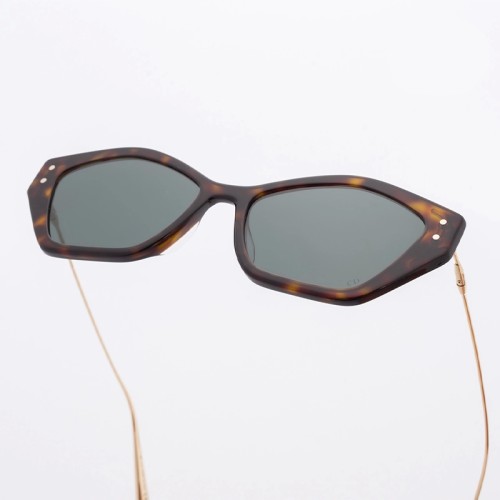 Dior MISSDIOR S1U - 22C0 A - 56 Lunettes de soleil Havane, Or Papillon