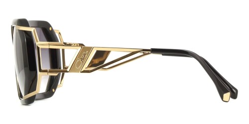 Cazal 8505 - 004 - 57 Lunettes de soleil Noir, Or Angulaire