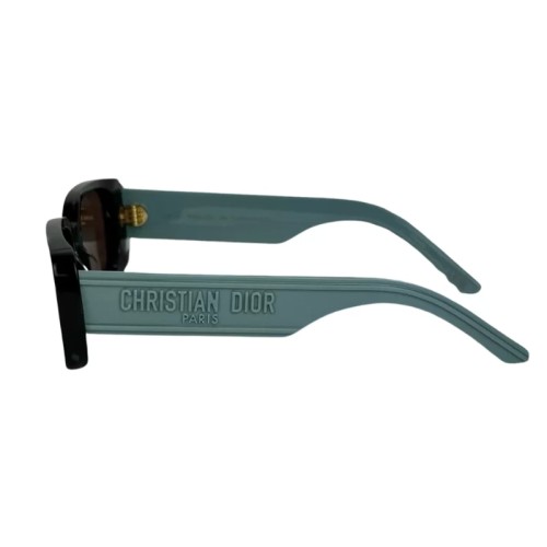 Dior WILDIOR S2U - 28F0 B - 53 Lunettes de soleil Bleu, Noir, À motifs Angulaire