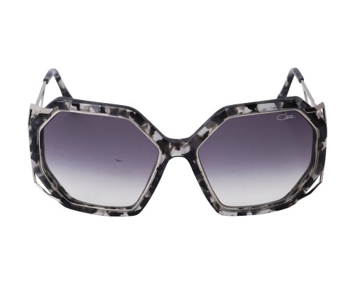 Cazal 8505 - 001 - 57 Lunettes de soleil Noir, Blanc Angulaire