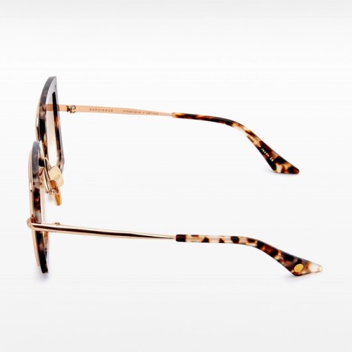 Dita NARCISSUS DTS503 - 02 - 58 Lunettes de soleil Havane Angulaire