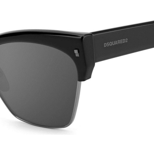 Dsquared2 D2 0015/S - 807T4 - 57 Lunettes de soleil Noir Coussin arrondi