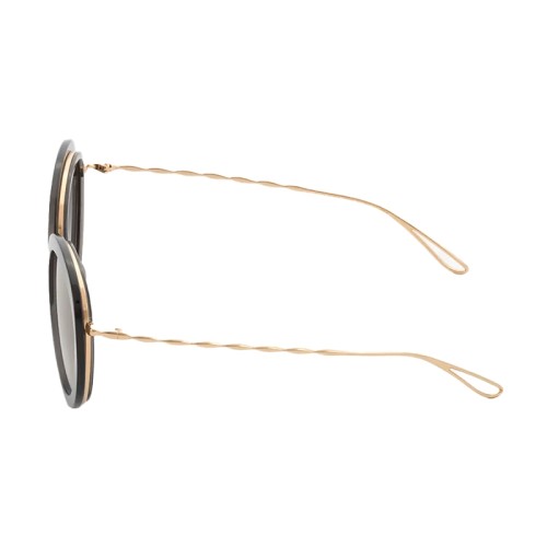 Elie Saab ES007/S - FT3 5B - 53 Lunettes de soleil Or, Noir Coussin arrondi