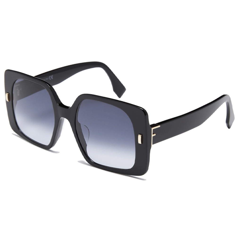 Fendi FE40036U - 01W - 53 Lunettes de soleil Noir Angulaire