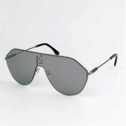 Fendi FE40080U - 12C - 65 Lunettes de soleil Argent Pilote (Aviateur)