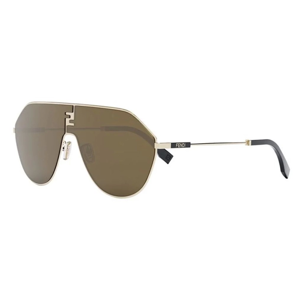 Fendi FE40080U - 30E - 65 Lunettes de soleil Or Pilote (Aviateur)