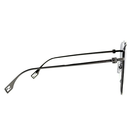 Fendi FE40122U - 14P - 59 Lunettes de soleil Noir Pilote (Aviateur)