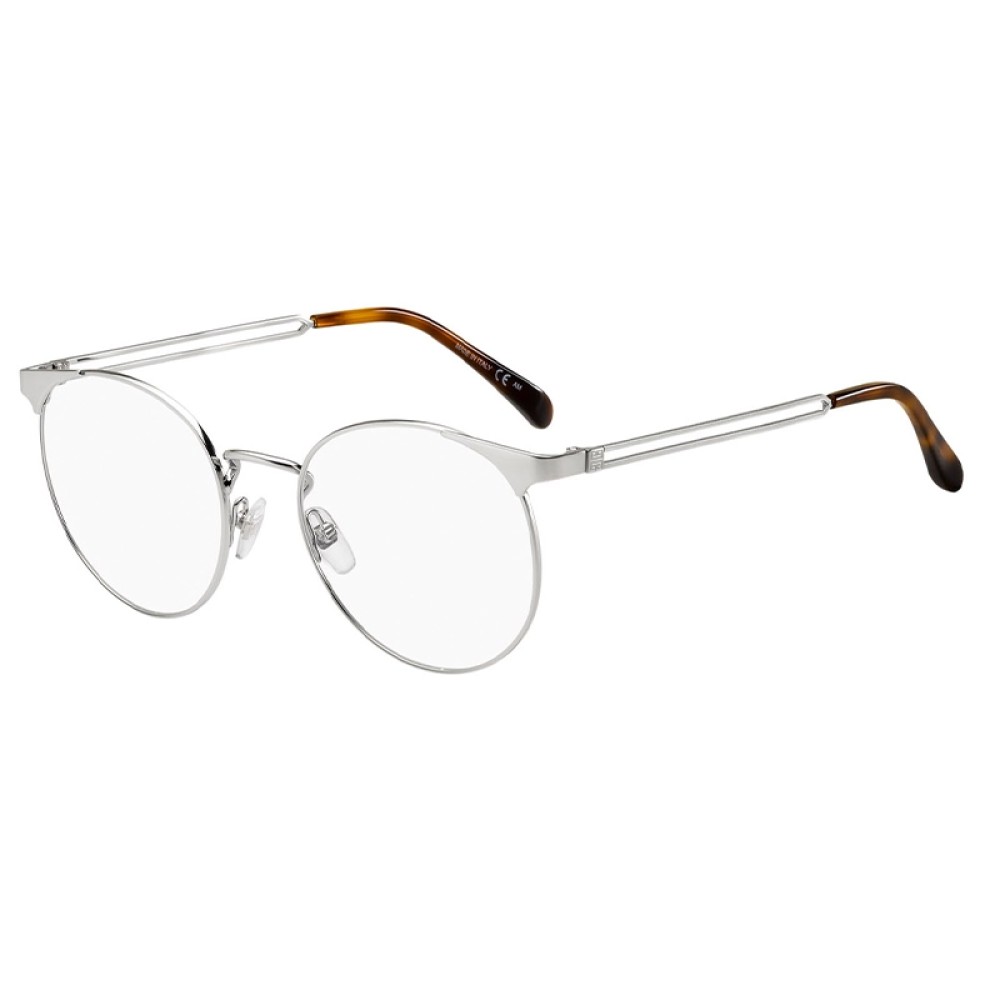 Givenchy GV0096 - 010 - 53 Cadres optiques Argent, Havane Rond