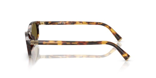 MIU MIU MU A06S - 14L09Z - 54 Lunettes de soleil Havane foncé Ovale