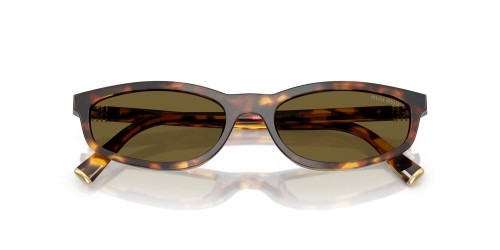 MIU MIU MU A06S - 14L09Z - 54 Lunettes de soleil Havane foncé Ovale