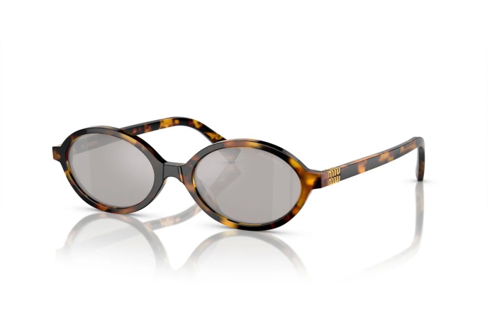 MIU MIU MU 04ZS - VAU07F - ​50 Lunettes de soleil Havane foncé Ovale