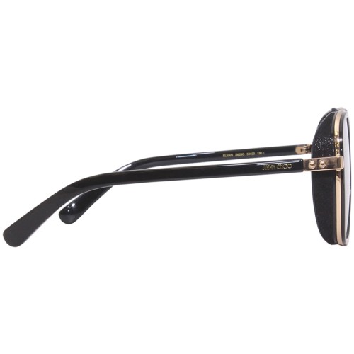 Jimmy Choo ELVA/S - 2M29O - 54 Lunettes de soleil Noir Coussin arrondi
