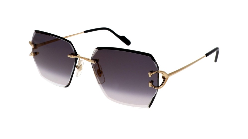Cartier CT0466S - 001 - 58 Lunettes de soleil Or Angulaire