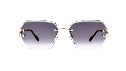 Cartier CT0466S - 001 - 58 Lunettes de soleil Or Angulaire