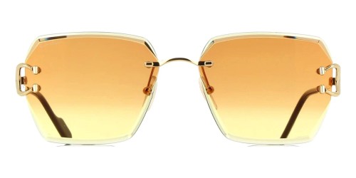 Cartier CT0466S - 004 - 58 Lunettes de soleil Or Angulaire