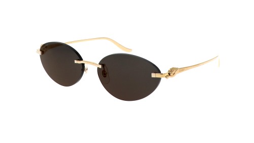 Cartier CT0504S - 001 - 58 Lunettes de soleil Or Ovale