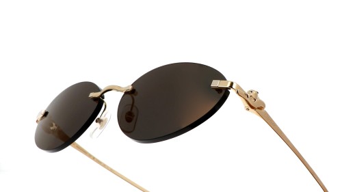 Cartier CT0504S - 001 - 58 Lunettes de soleil Or Ovale