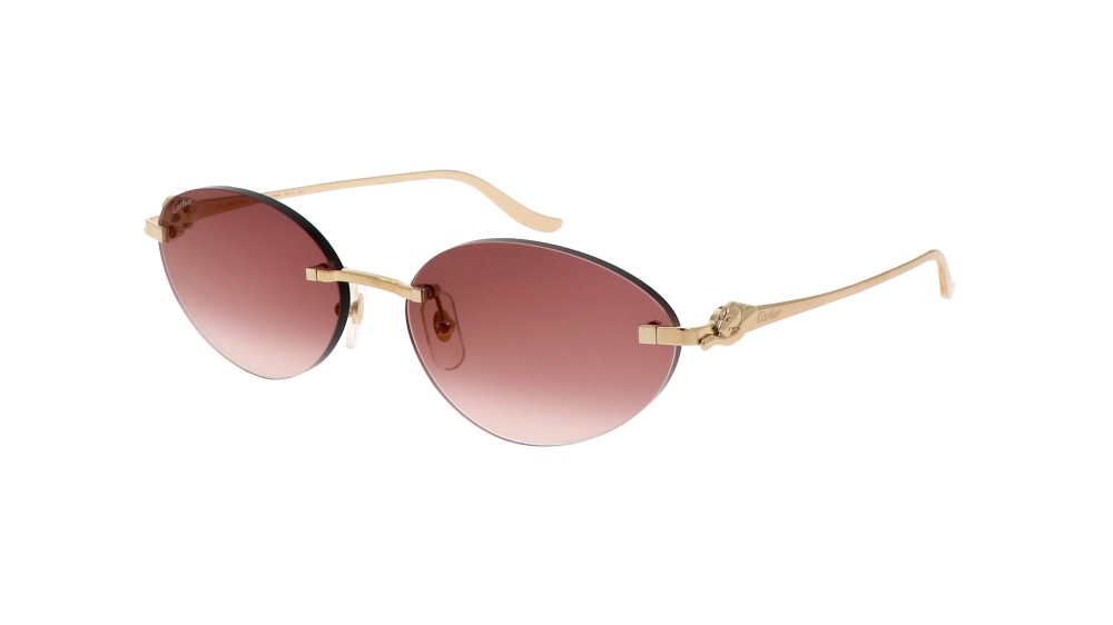Cartier CT0504S - 002 - 58 Lunettes de soleil Gold Oval