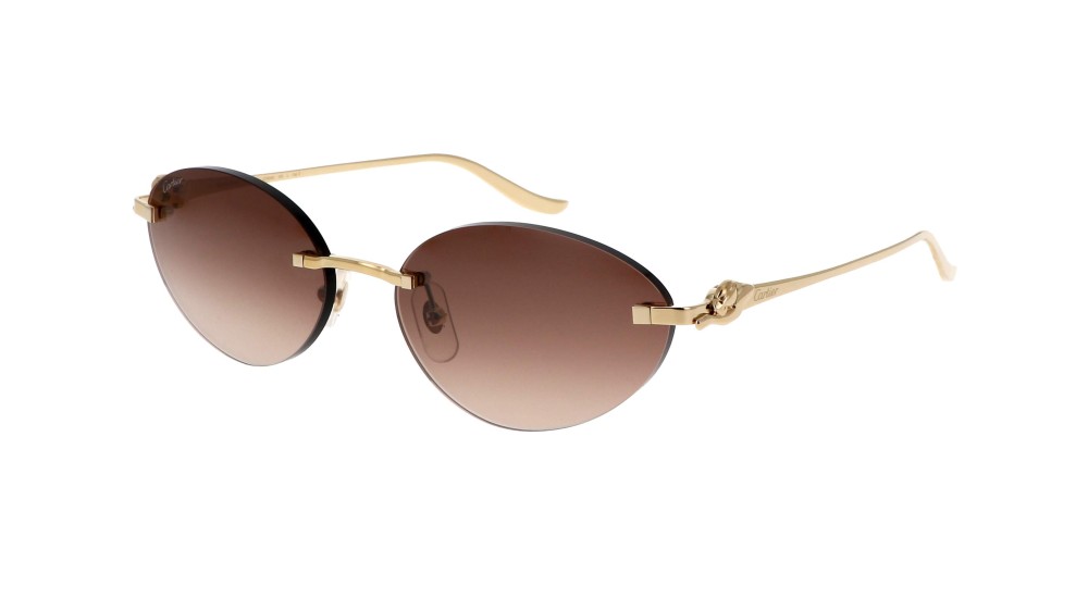 Cartier CT0504S - 003 - 58 Lunettes de soleil Gold Oval