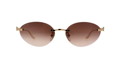 Cartier CT0504S - 003 - 58 Lunettes de soleil Gold Oval