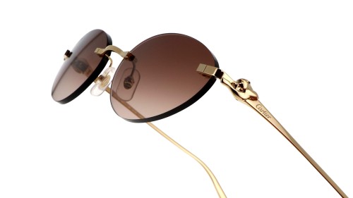 Cartier CT0504S - 003 - 58 Lunettes de soleil Gold Oval