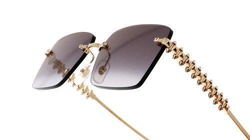 Cartier CT0545S Clash de Cartier - 001 - 58 Lunettes de soleil Or Angulaire