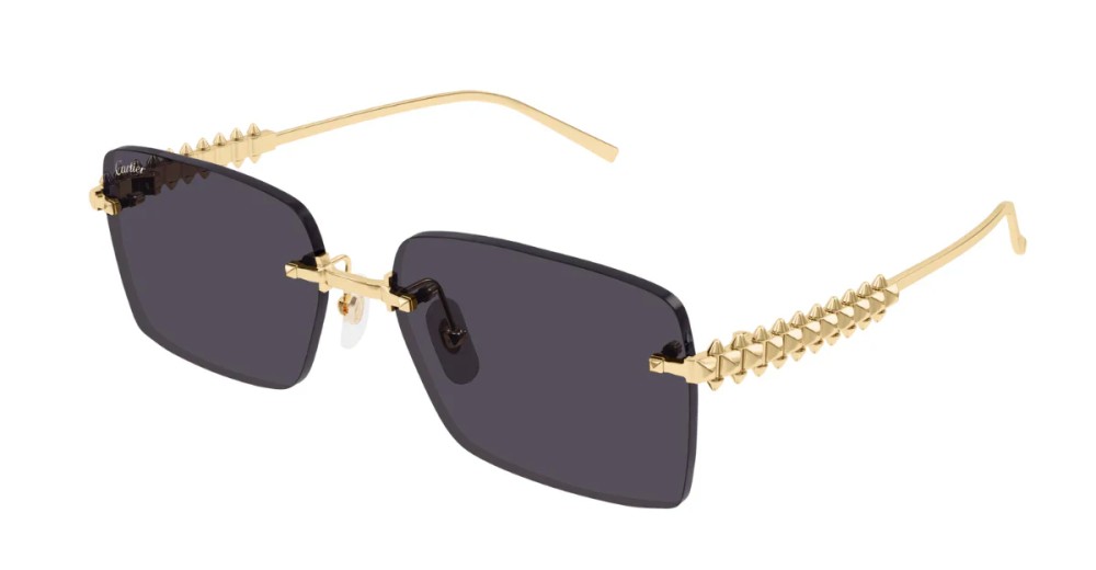 Cartier CT0545S Clash de Cartier - 002 - 58 Lunettes de soleil Or Angulaire