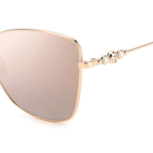Jimmy Choo TESO/S - DDB2S - 59 Lunettes de soleil Or Œil de chat