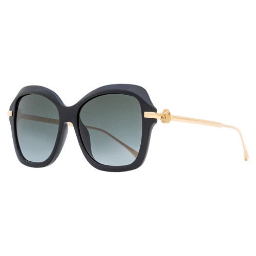 Jimmy Choo TESSY/G/S - 8079O - 56 Lunettes de soleil Or, Noir Angulaire